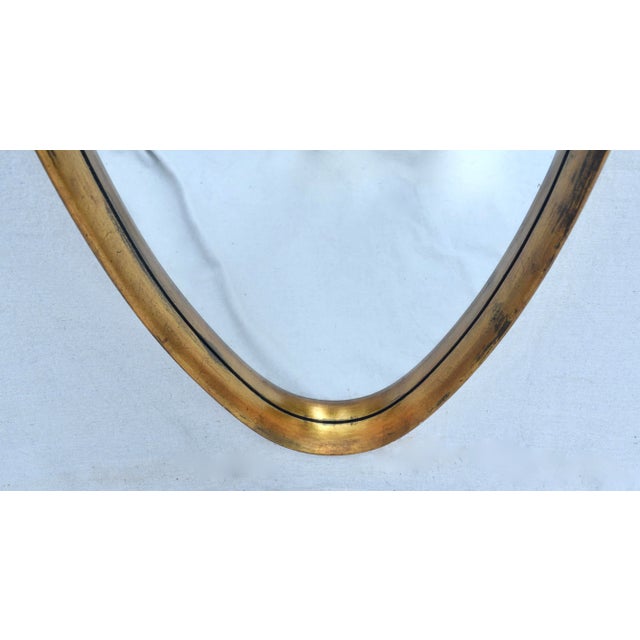 Vintage Labarge Oval Gilt-Wood Mirror, Italy 1960's For Sale - Image 10 of 11