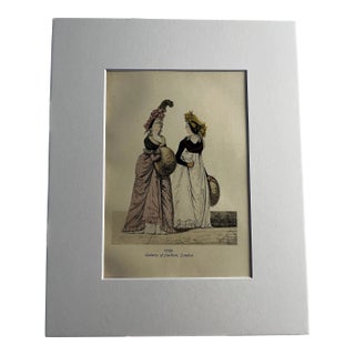 1908 London Fashion Print For Sale
