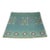 Large Handmade South African Ceramic Platter – Teal and Ochre Slip-Dot Floral Square Plate For Sale