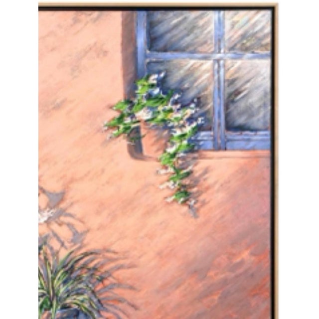 Late 20th Century Gustavo Novoa, Spoken Shadows, Large Scale Modernist Southwest Adobe Oil Painting Gustavo Novoa For Sale - Image 5 of 5