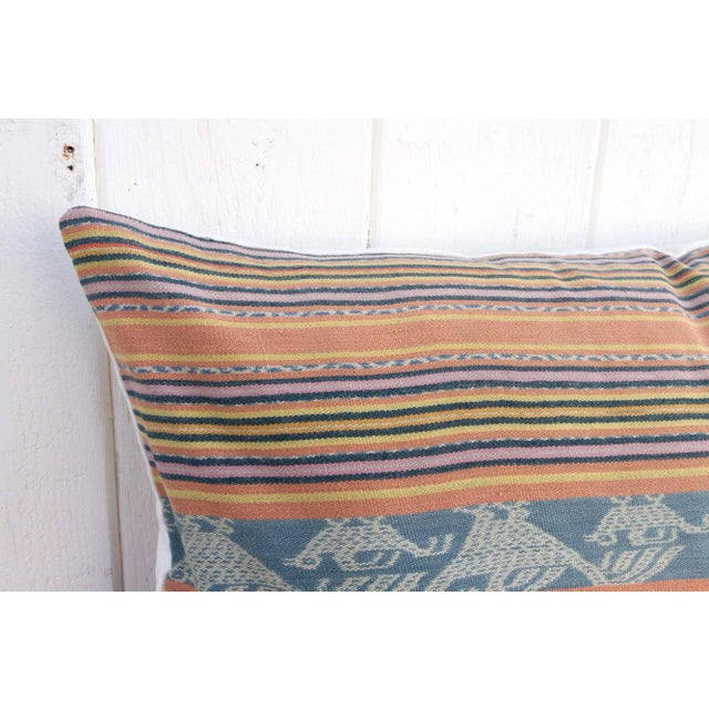 Moray Antique Sumatran Ikat Pillow For Sale - Image 4 of 9