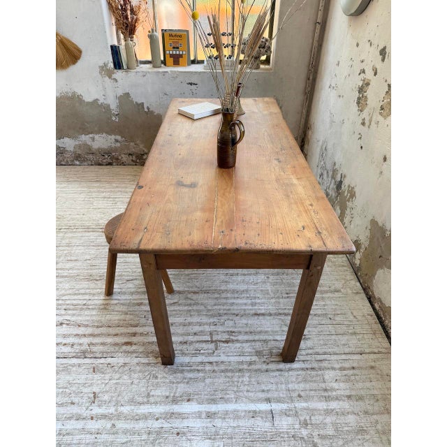 Cherry Farmhouse Table, 1950s For Sale - Image 12 of 18