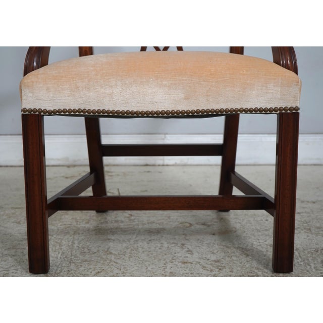 Brown Set of 6 Baker Mahogany Dining Chairs For Sale - Image 8 of 18