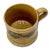 Rare Full Size Antique English Black Seaweed Decorated Yellow Mocha Ware Mug - Circa Mid 1800s For Sale - Image 9 of 12