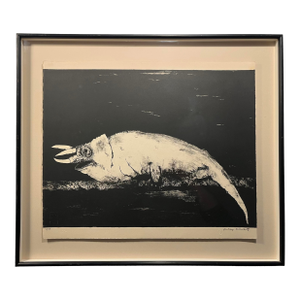1962 Aubrey Schwartz 'Horned Lizard, From a Bestiary' Limited Edition Lithograph
