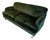 Emerald Green Velvet 3-Seater Sofa For Sale