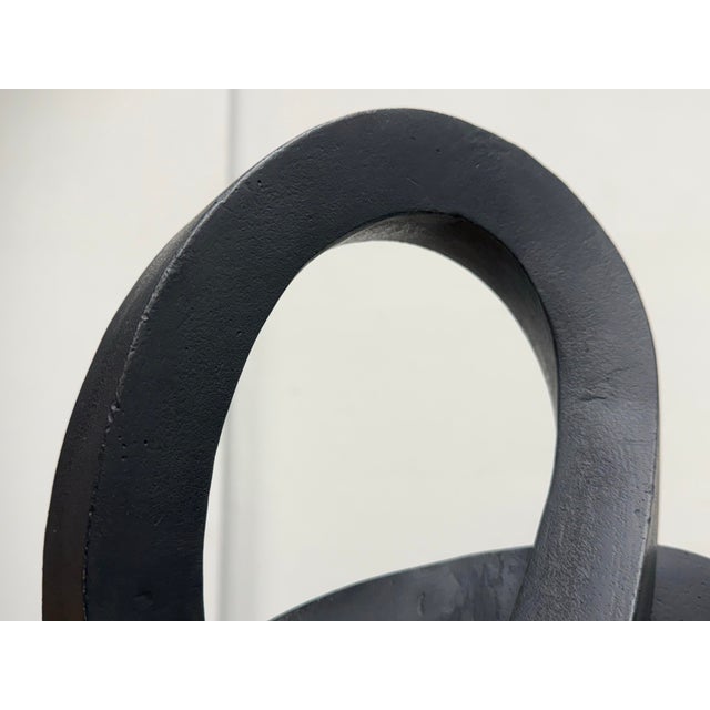 Metal Restoration Hardware Cast Metal Abstract Sculpture #4 For Sale - Image 7 of 12