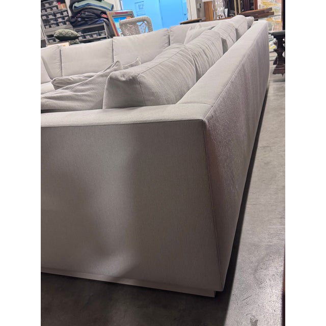 Gray Andrew Woodside Carter Sectional For Sale - Image 8 of 12