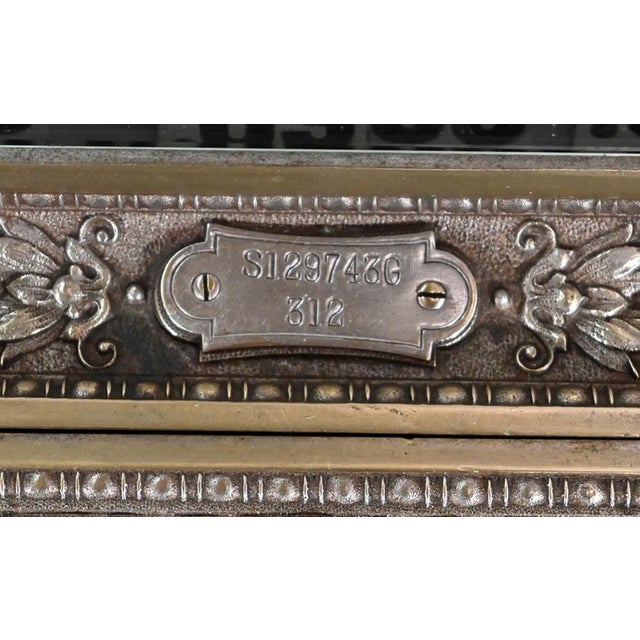 Small Early 20th Century Checked Bronze Model 312 Cash Register from National Cash Register Co For Sale - Image 9 of 18