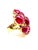 Baroque Bochic "Orient" Vintage African Multi Ruby Ring Set In 18K Yellow Gold & Silver For Sale - Image 3 of 18