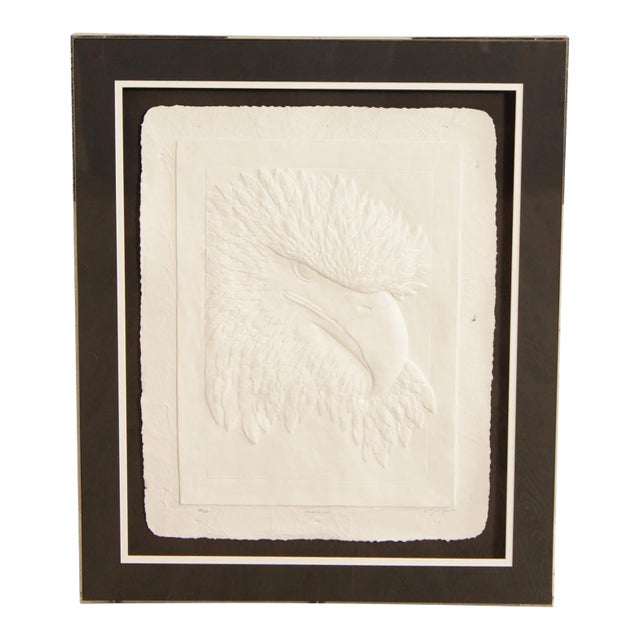 Roy Windfree 'Watchful Eye' Eagle Embossed Print For Sale