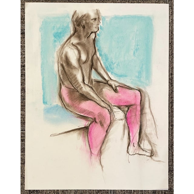 Figurative 1990s Neil Meitzler Male Nude For Sale - Image 3 of 3