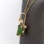 3.4cts Chrome Tourmaline Pendant With Natural Diamond Accents: 14k Solid Gold For Sale - Image 4 of 7