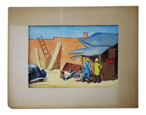 Mid-Century Dixie Art Colony Artist Louise Smith Everton Watercolor Original