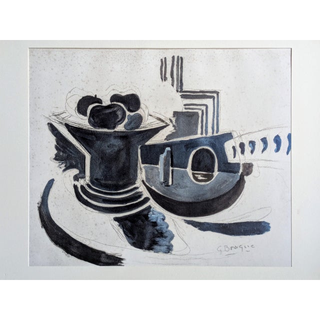 1960s Georges Braque, Still Life, Limited Edition Plate Signed Phototype, 1962 For Sale - Image 5 of 5