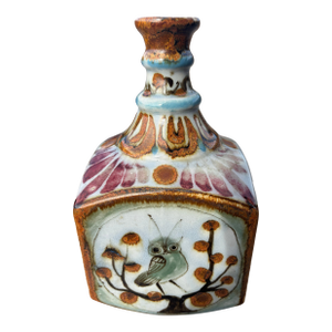 1960s Tonala Vase Signed Ke (Ken Edwards) Mexico