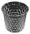 Vintage Crystal Vase with Honeycomb Decoration, France, 1970s For Sale
