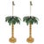Pair of Vintage Tole Palm Tree Table Lamps in Green and Gold For Sale - Image 12 of 12
