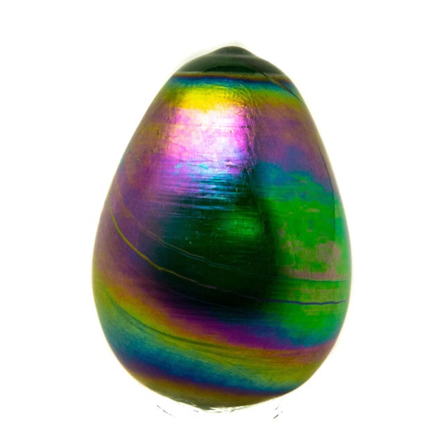 Mid 20th Century Art Glass Eggs- Set of 2 For Sale In Nashville - Image 6 of 13