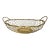 Italian Brass Woven Wire Basket With Handles For Sale