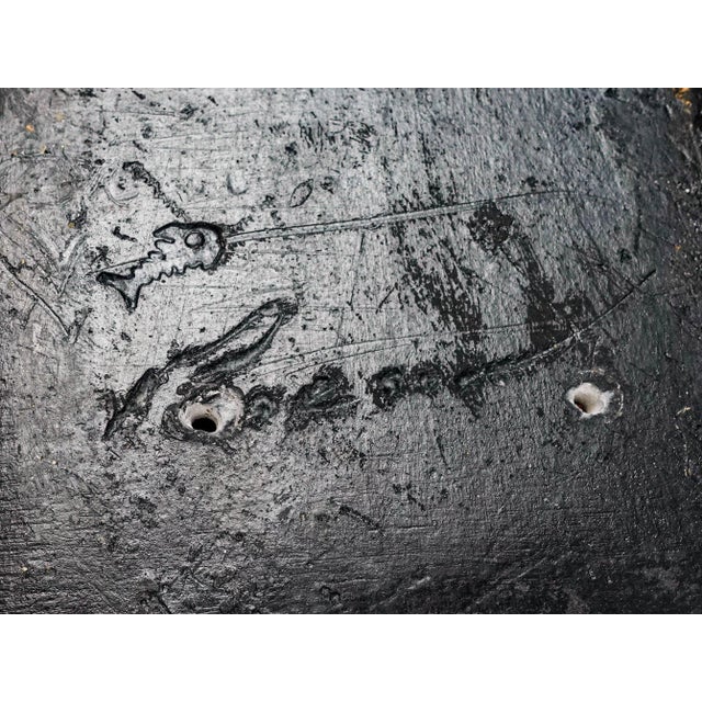 Mid 20th Century Charles Pearson Whitehead Street Studio Key West Fish Head Raku Art Pottery Vase For Sale - Image 10 of 10