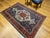 Vintage Persian Bakhtiari Bibibaft Rug, Hand-Knotted Wool, Geometric Medallion Design, Vegetable Dyes, Navy & Red, 5x7 For Sale In Chicago - Image 6 of 18
