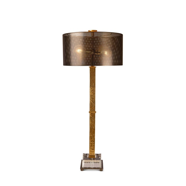 Metal Artemis Crystal Lamp For Sale - Image 7 of 8
