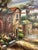 Create an unforgettable focal point with this monumental oil painting depicting a romantic Tuscan hillside village bathed...