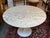 Mid-Century Modern Interior Icons Tulip Table With Carrera Tabletop For Sale - Image 3 of 12
