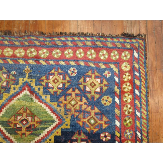 Persian Antique Zabihi Collection Colorful Persian Gabbeh Rug - 5'5" x 6'7" For Sale - Image 3 of 6