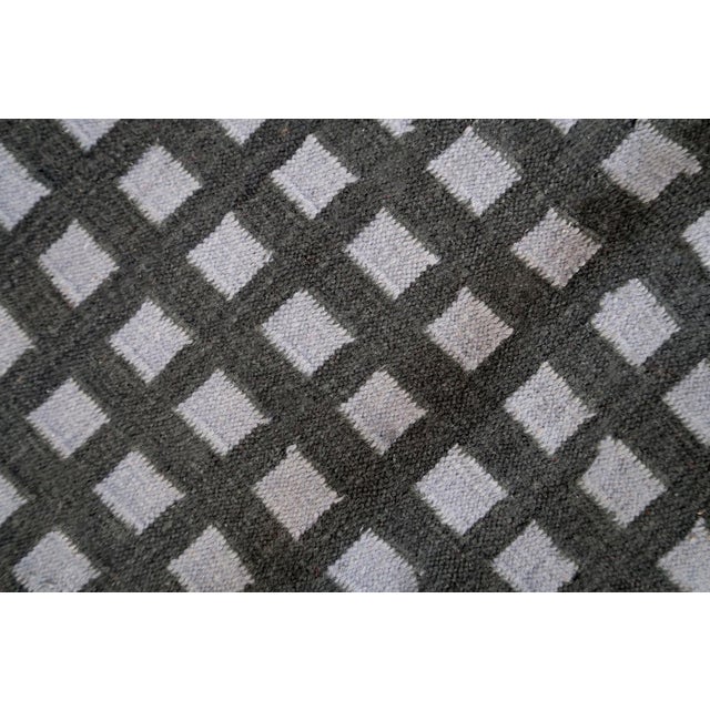 Handmade vintage Persian Ardabil kilim in geometric design. The rug is from the end of 20th century in original condition,...