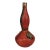 Vintage Italian Revival Red Leather Cognac Decanter W/ Lion Head Motif For Sale