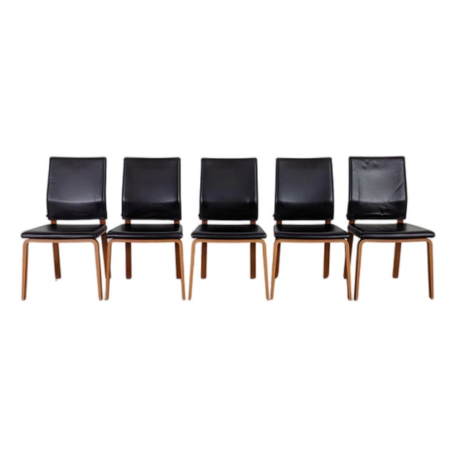 Chair in Leather from COR, Set of 5 For Sale