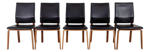 Chair in Leather from COR, Set of 5