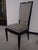 Wood Art Deco Black and White Dining Chairs, 1940s, Set of 6 For Sale - Image 7 of 9