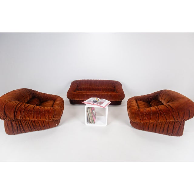 Piumino Seating Set by De Pas, Durbino & Lomazzi for Dalloca, Italy, 1970s, Set of 3 For Sale - Image 13 of 18