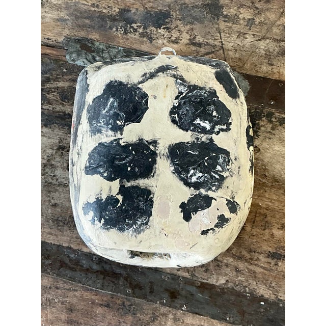 Vintage Scagliola Artisanal Pigmented Plaster Turtle Shell For Sale - Image 12 of 12
