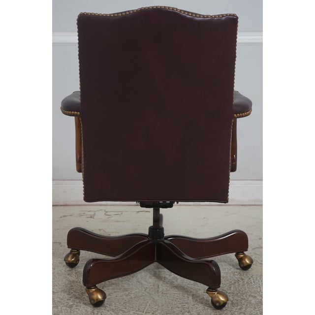Hancock & Moore Hancock & Moore Tufted Leather Office Desk Chair For Sale - Image 4 of 18