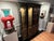 Mid 20th Century Ethan Allen Handpainted, Black and Gold Chinoiserie Asian China Display Cabinet and Buffet For Sale - Image 9 of 12