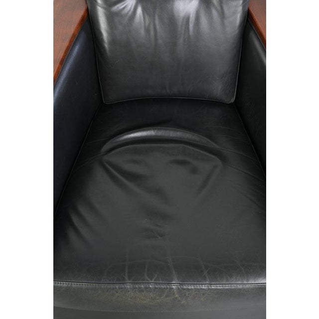 Art Deco Decoforma Series Frank Armchair in Black Cowhide Leather from Schuitema For Sale - Image 6 of 14