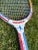 Pair of Colorful Vintage Wooden Tennis Rackets For Sale - Image 6 of 12