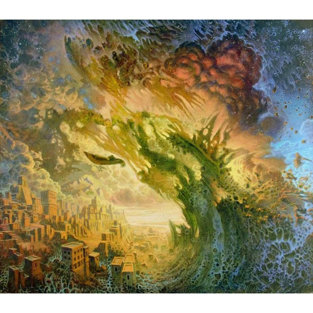 Intra-Materia style painting, between abstraction and figurative. Work realized by Gregory Proch in 2015. Excellent...