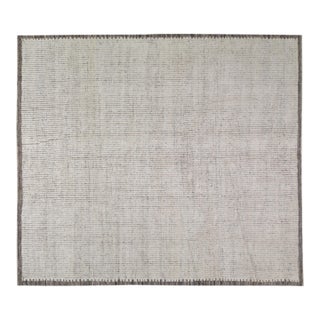Moroccan Hand Knotted Wool Rug, 8'7''x10' For Sale