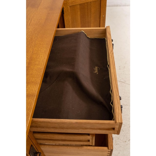 1990s Stickley Mission Oak Arts & Crafts Sideboard For Sale - Image 5 of 18