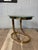 Karl Springer Postmodern Polished Brass and Glass Sculptural Side Table, 1980s For Sale - Image 4 of 9