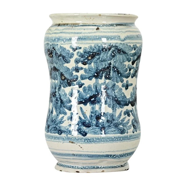 Blue Italian 18th Century Apothecary-Pharmacy Jar For Sale - Image 8 of 8