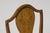 Sheraton-Style Zebrawood and Burl Serpentine Edge Console Table With Matching Zebra Side Chair For Sale In San Diego - Image 6 of 13