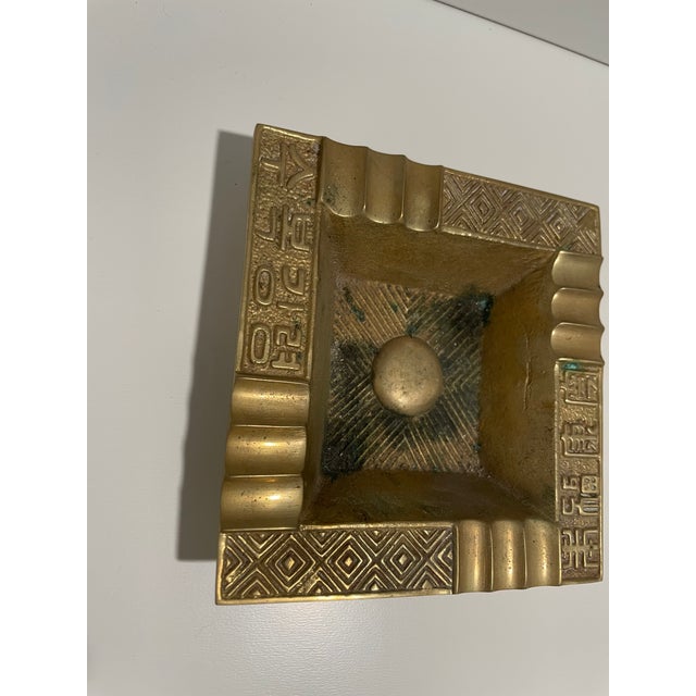 Mid-Century Modern Vintage Chinoiserie Korean Coin/Ash Tray For Sale - Image 3 of 5