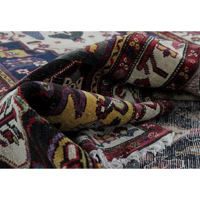 Traditional Handwoven Persian Bakhtiari Area Rug 4'7" X 11'3" For Sale - Image 3 of 9