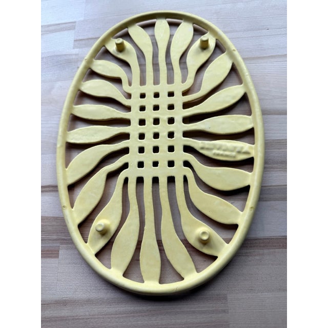 Metal Vintage Invicta French Cast Iron Trivet For Sale - Image 7 of 8